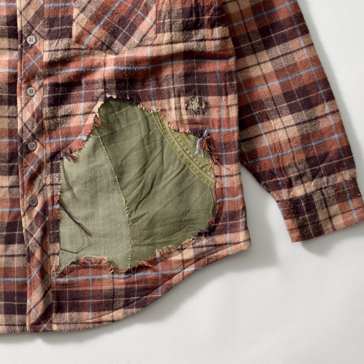 MINT UPCYCLED  Rebuild 90s~ Wool Check Shirts Jacket