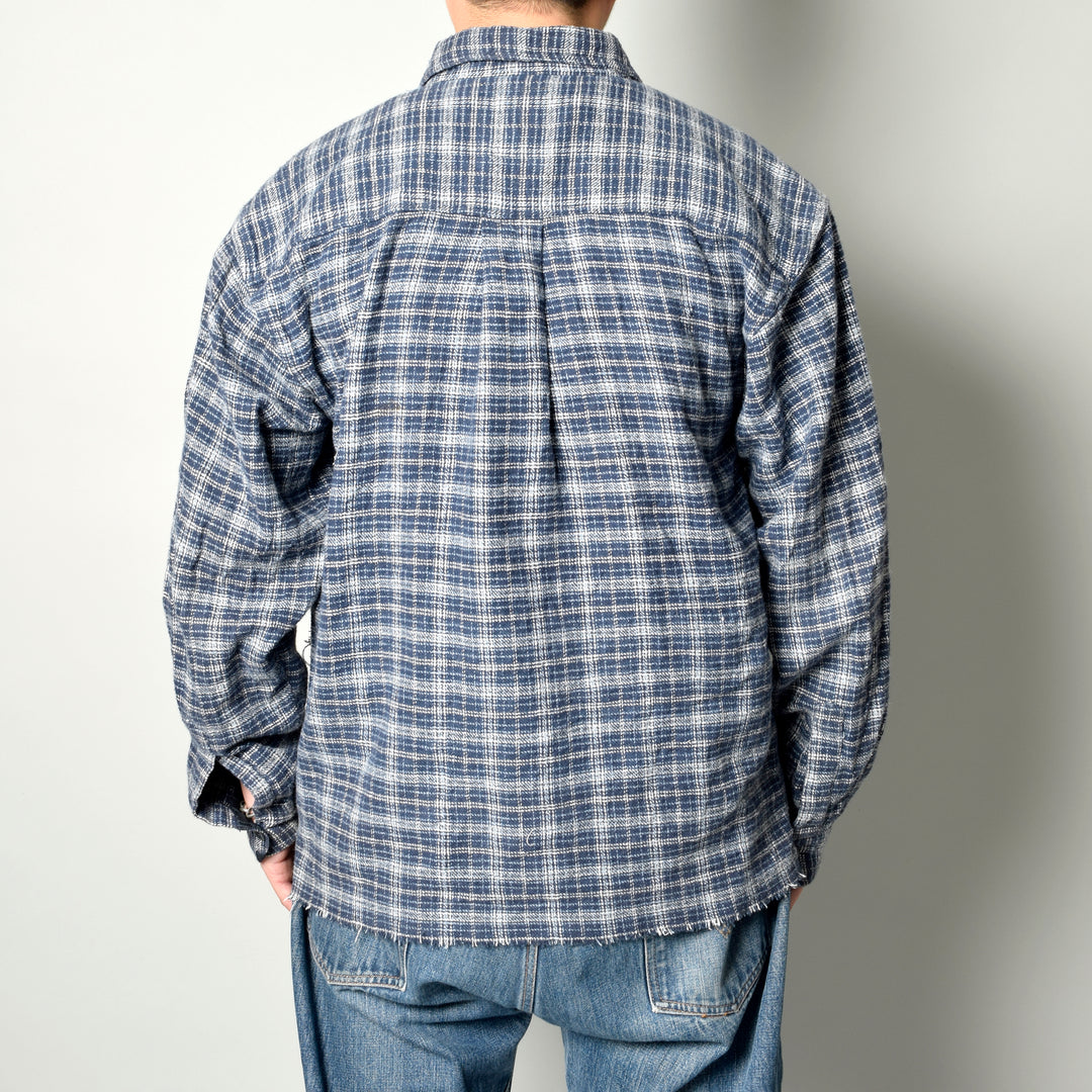 MINT UPCYCLED  Rebuild 90s~ Cotton Check Shirts