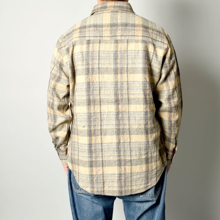 MINT UPCYCLED  Rebuild Wool Check Shirts