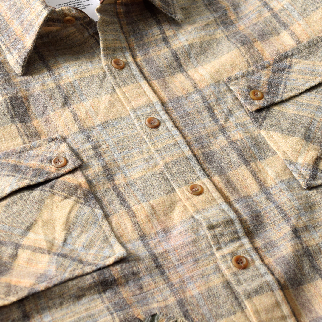 MINT UPCYCLED  Rebuild Wool Check Shirts