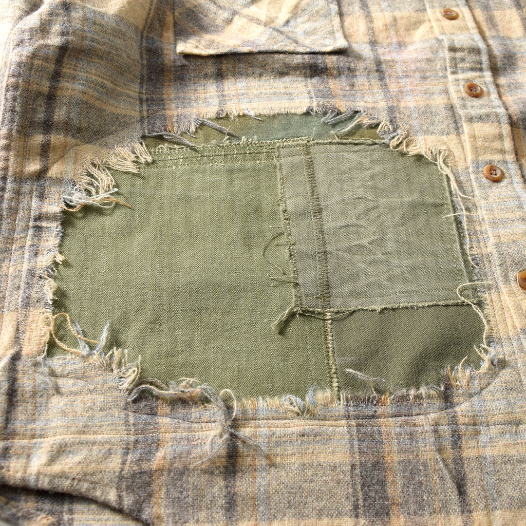 MINT UPCYCLED  Rebuild Wool Check Shirts