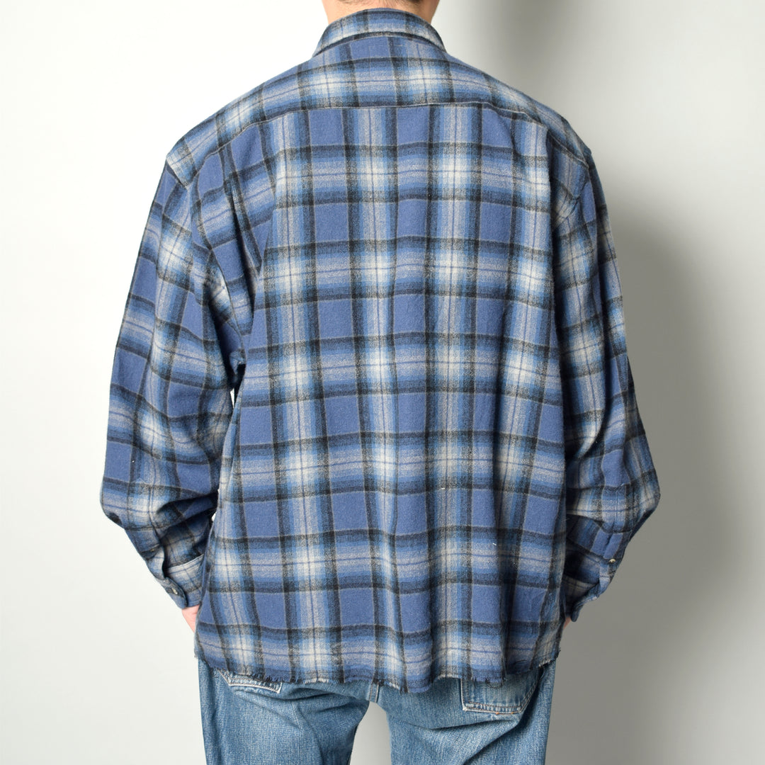 MINT UPCYCLED  Rebuild  Wool ombre Check Shirts