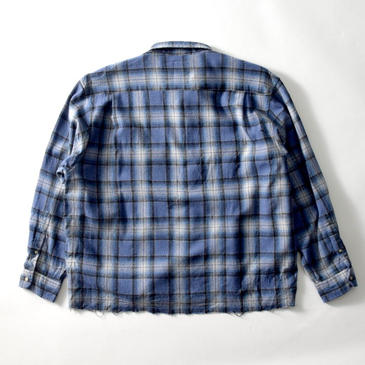 MINT UPCYCLED  Rebuild  Wool ombre Check Shirts