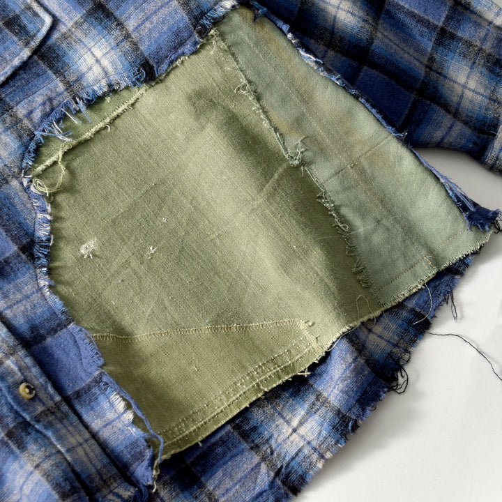 MINT UPCYCLED  Rebuild  Wool ombre Check Shirts