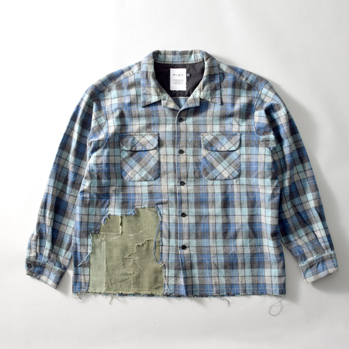 MINT UPCYCLED  Rebuild Wool Check Shirts