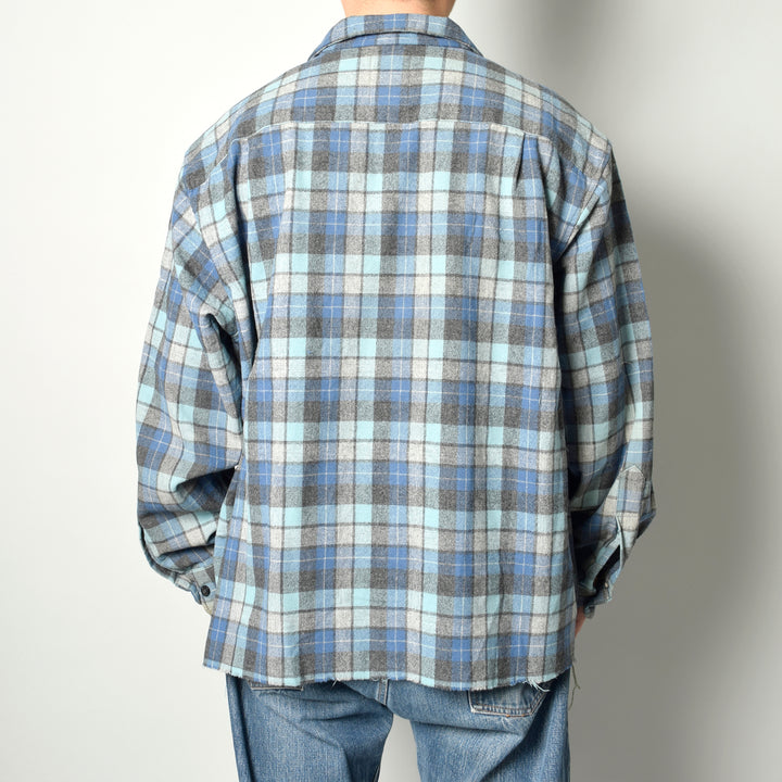 MINT UPCYCLED  Rebuild Wool Check Shirts