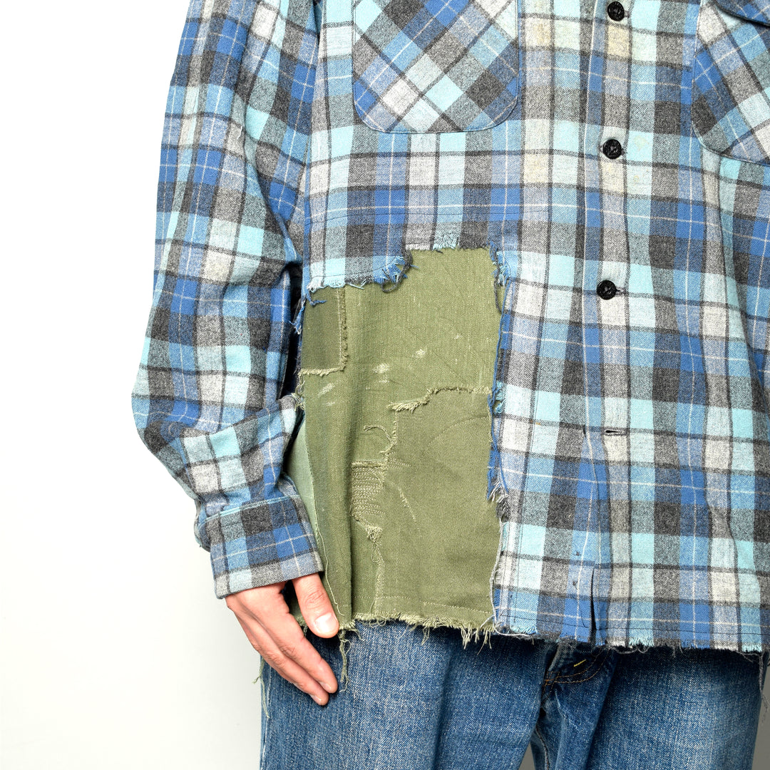 MINT UPCYCLED  Rebuild Wool Check Shirts