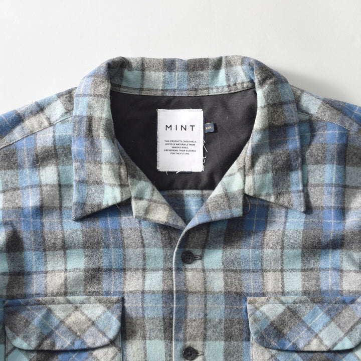 MINT UPCYCLED  Rebuild Wool Check Shirts