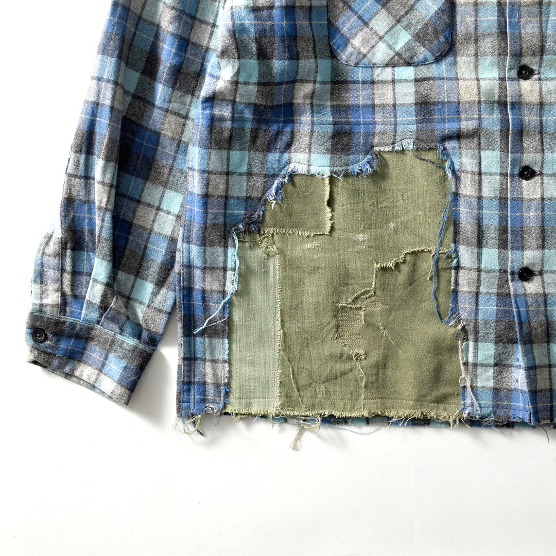 MINT UPCYCLED  Rebuild Wool Check Shirts