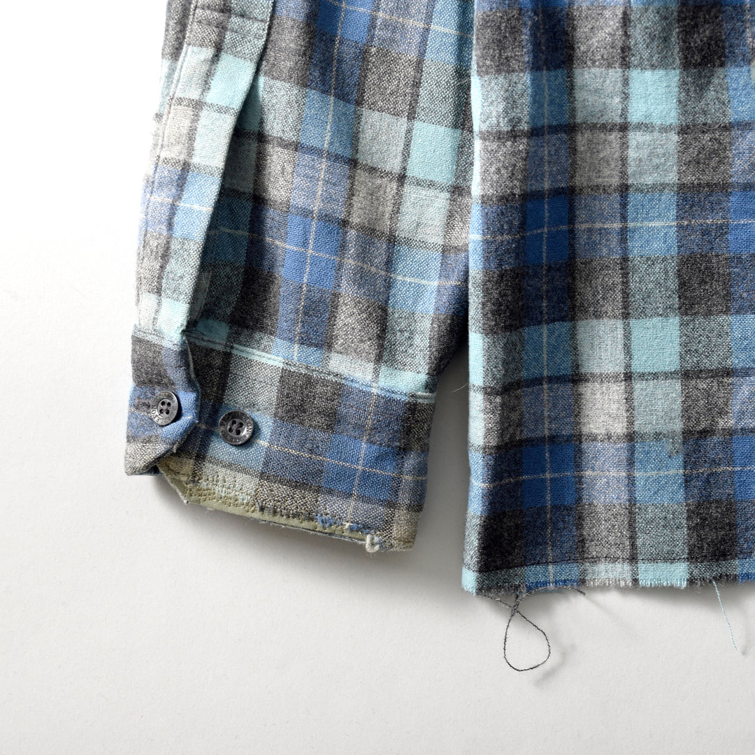 MINT UPCYCLED  Rebuild Wool Check Shirts