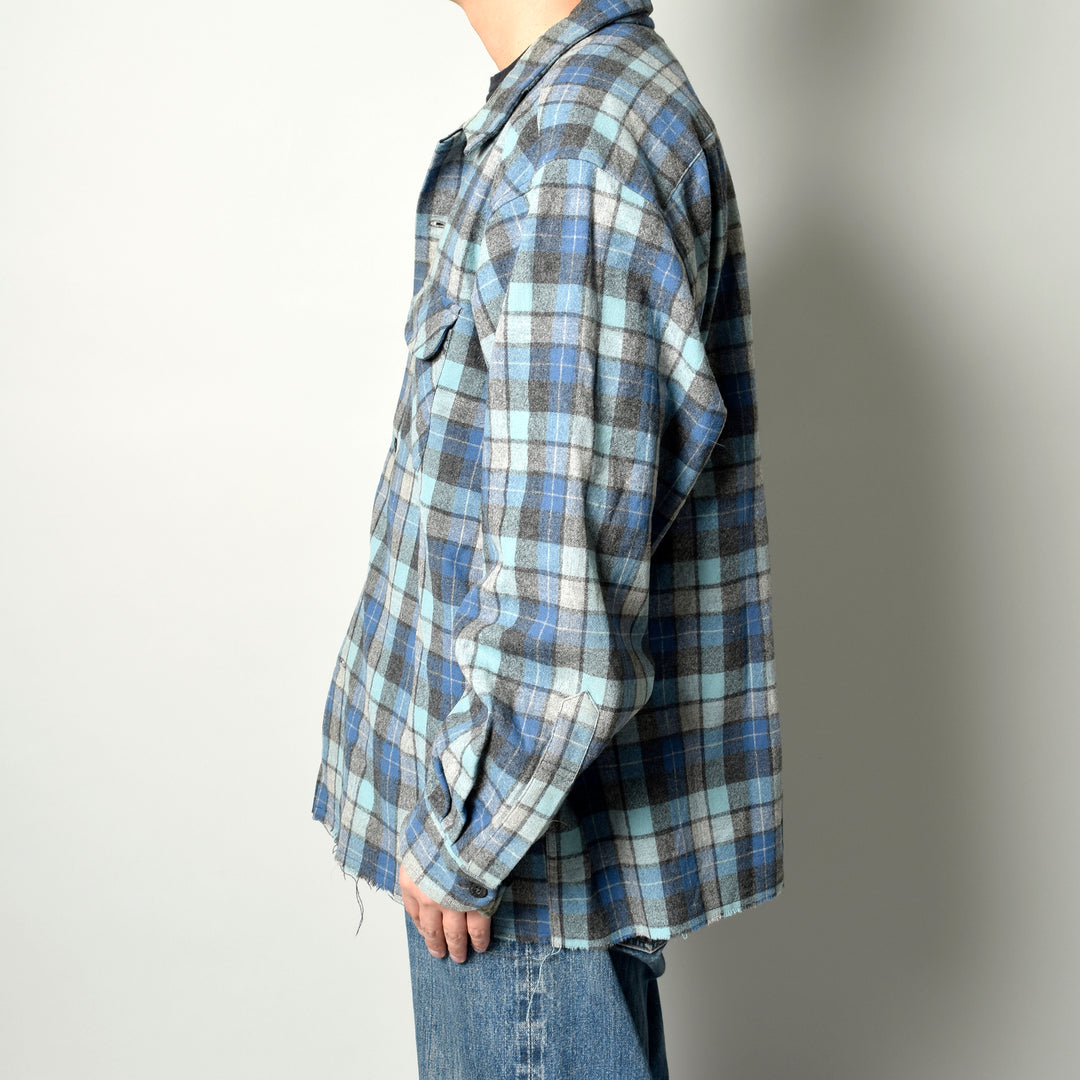 MINT UPCYCLED  Rebuild Wool Check Shirts