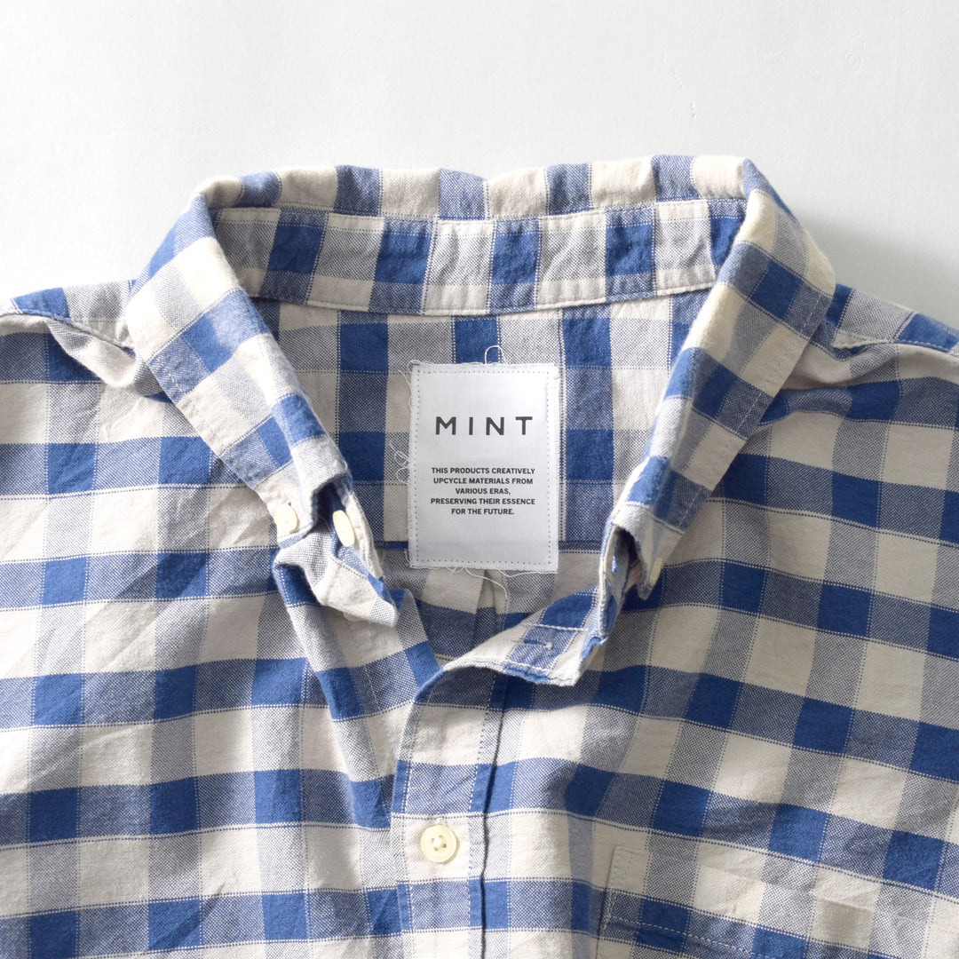 MINT UPCYCLED  Rebuild 90s~Button Down Check Shirts