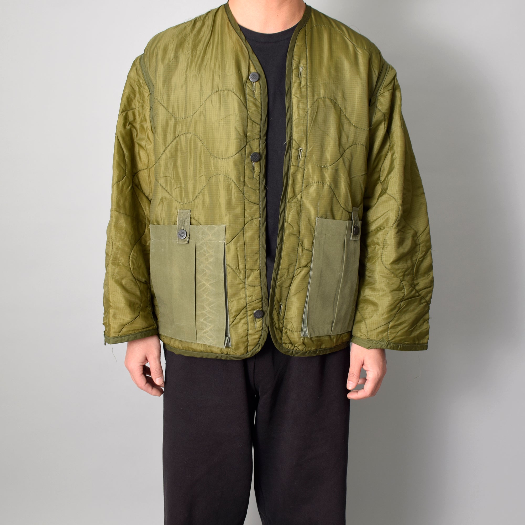 MINT UPCYCLED 再構築ミリタリーライナージャケット / メンズS相当