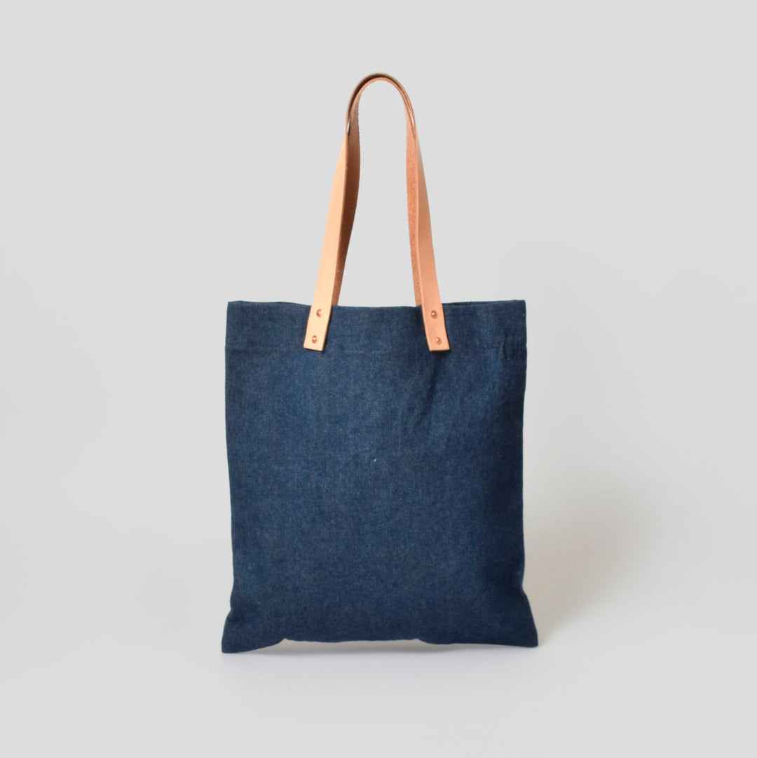 HANDY グラフィックプリント ヴィンテージデニム トートバッグ / MINT Upcycled