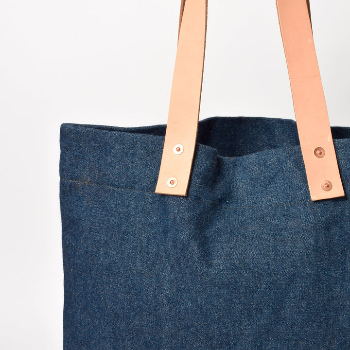 HANDY グラフィックプリント ヴィンテージデニム トートバッグ / MINT Upcycled