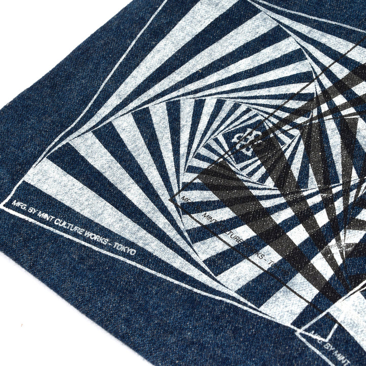 HANDY グラフィックプリント ヴィンテージデニム トートバッグ / MINT Upcycled