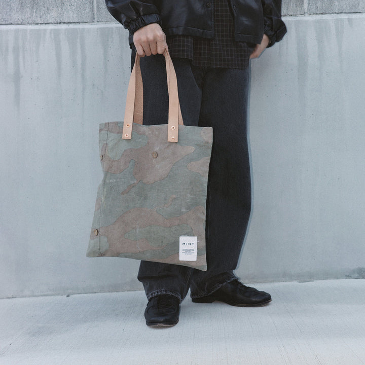 HANDY 1950s イタリアンアーミー トートバッグ / MINT Upcycled