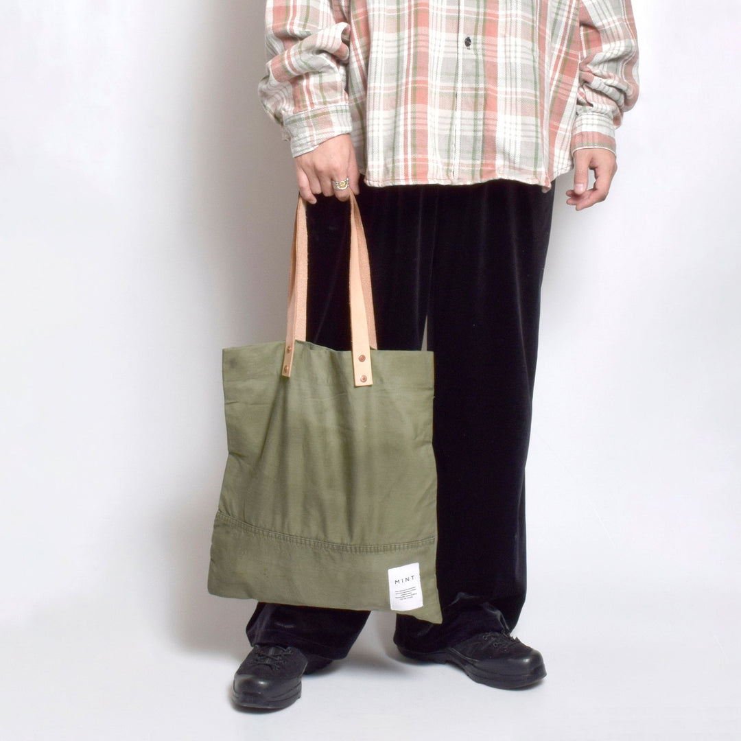 HANDY ミリタリー トートバッグ / MINT Upcycled