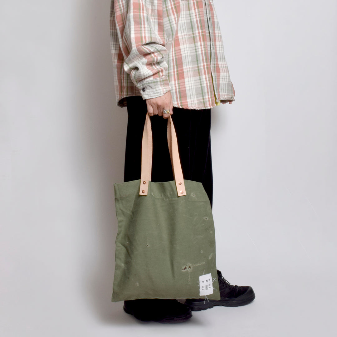 HANDY ミリタリー トートバッグ / MINT Upcycled