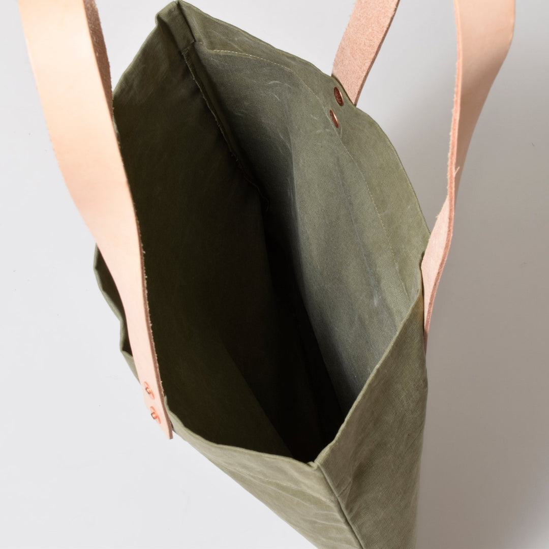 HANDY モーションロゴ ミリタリー トートバッグ / MINT Upcycled