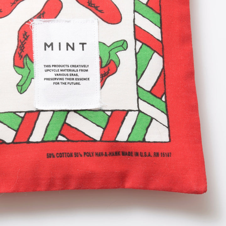 ヴィンテージバンダナ 巾着ポーチ Lサイズ（総柄） / MINT Upcycled