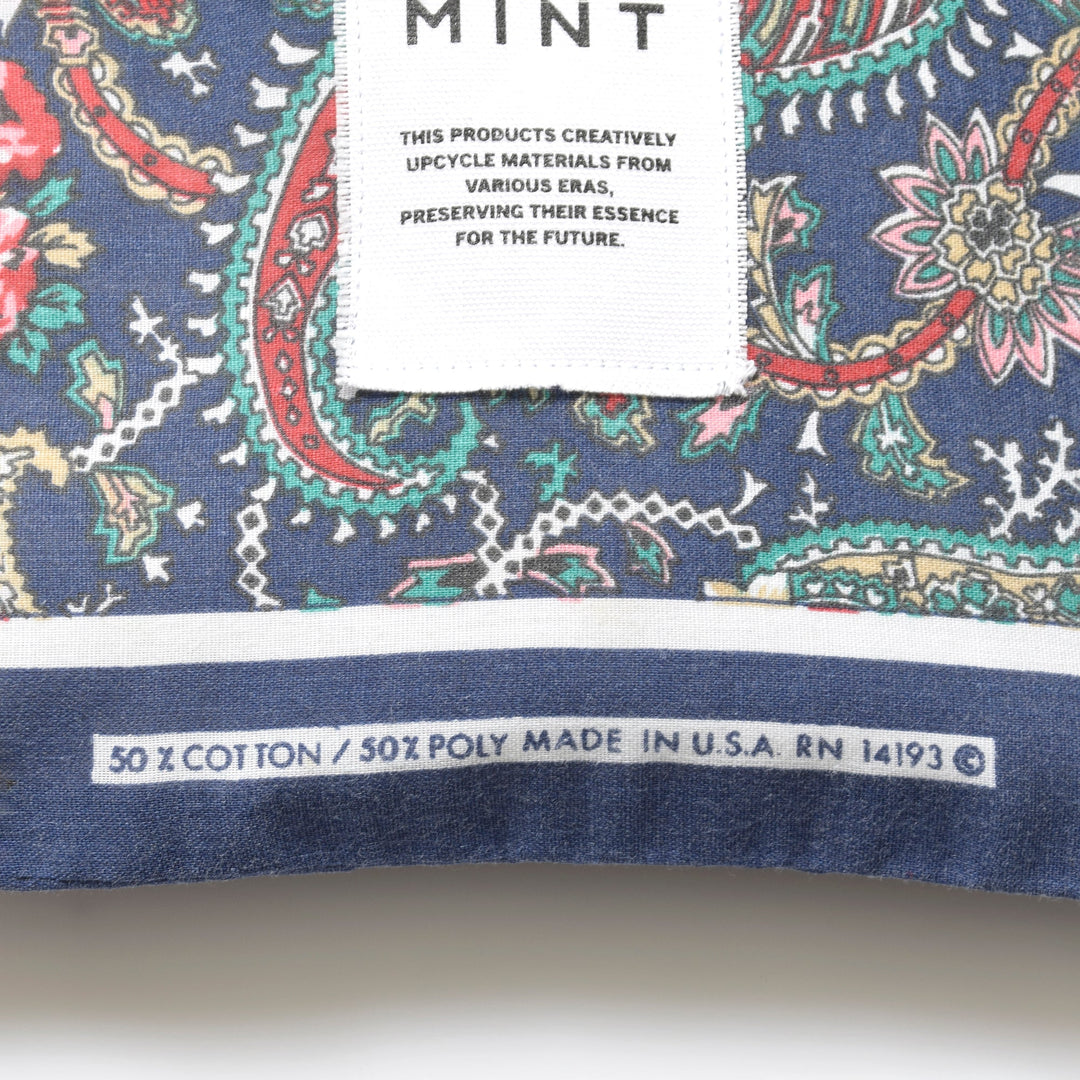 ヴィンテージバンダナ 巾着ポーチ Lサイズ（総柄） / MINT Upcycled