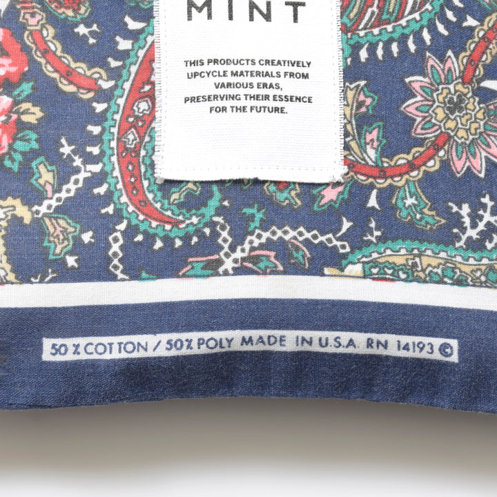 ヴィンテージバンダナ 巾着ポーチ Lサイズ（総柄） / MINT Upcycled