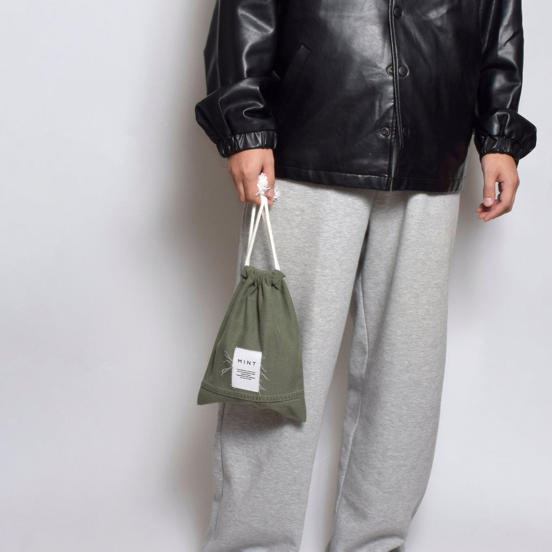 ミリタリー 巾着ポーチ / MINT Upcycled