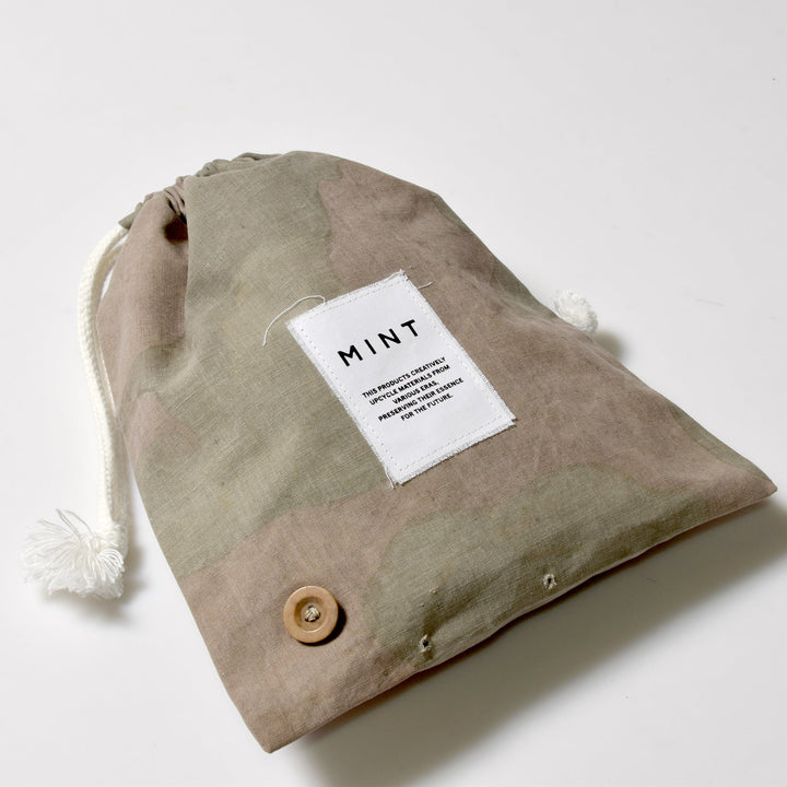 50年代 イタリア軍テント生地 巾着ポーチ / MINT Upcycled