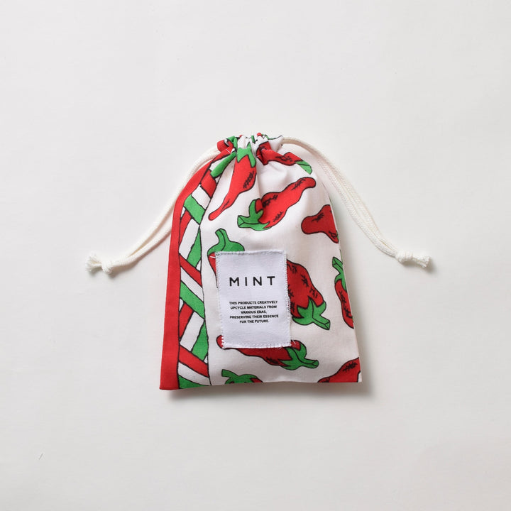 ヴィンテージバンダナ 巾着ポーチ Sサイズ（総柄） / MINT Upcycled