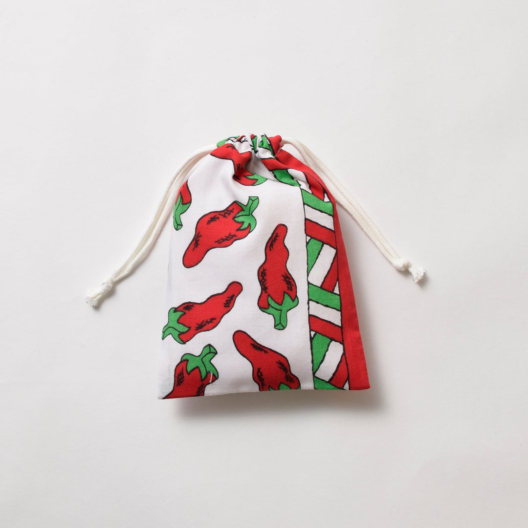 ヴィンテージバンダナ 巾着ポーチ Sサイズ（総柄） / MINT Upcycled