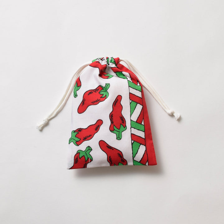 ヴィンテージバンダナ 巾着ポーチ Sサイズ（総柄） / MINT Upcycled