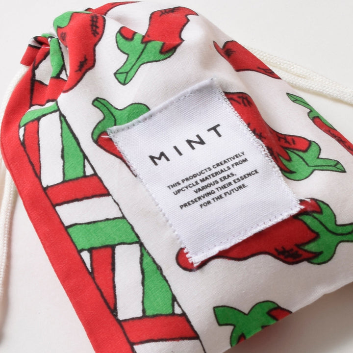 ヴィンテージバンダナ 巾着ポーチ Sサイズ（総柄） / MINT Upcycled