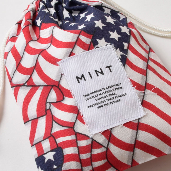 ヴィンテージバンダナ 巾着ポーチ Sサイズ（総柄） / MINT Upcycled