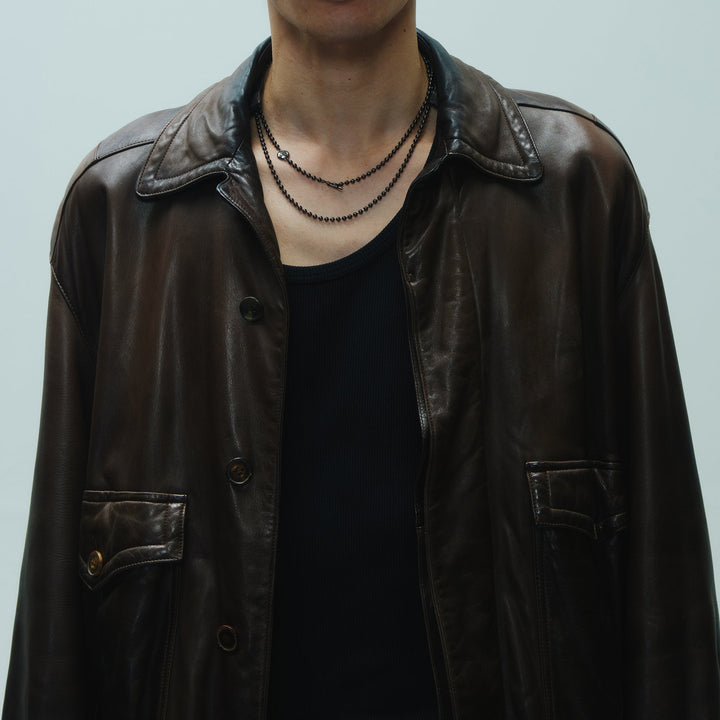 MINT KURO シルバー925 ボールチェーン ネックレス