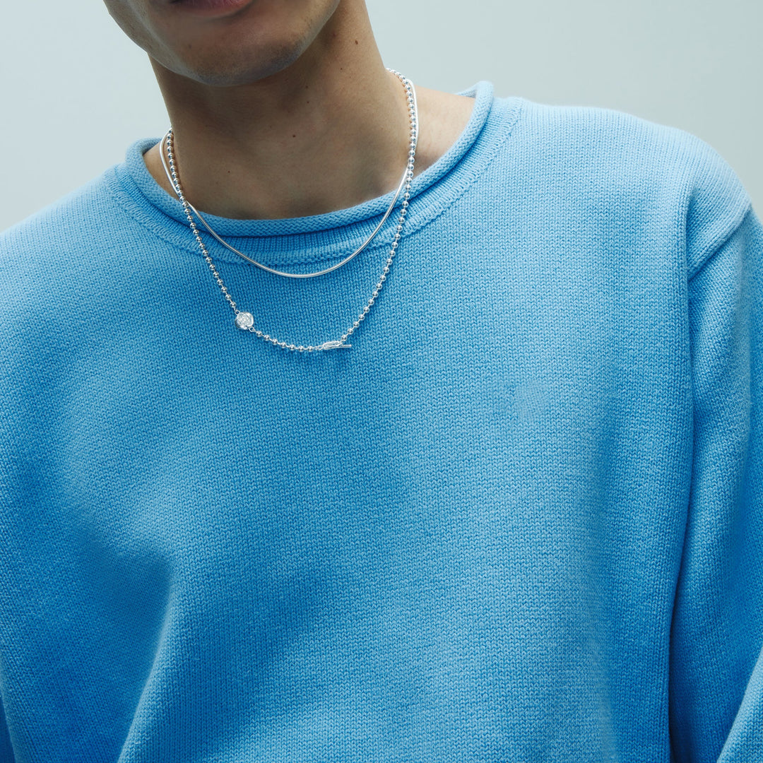 MINT KURO シルバー925 ボールチェーン ネックレス