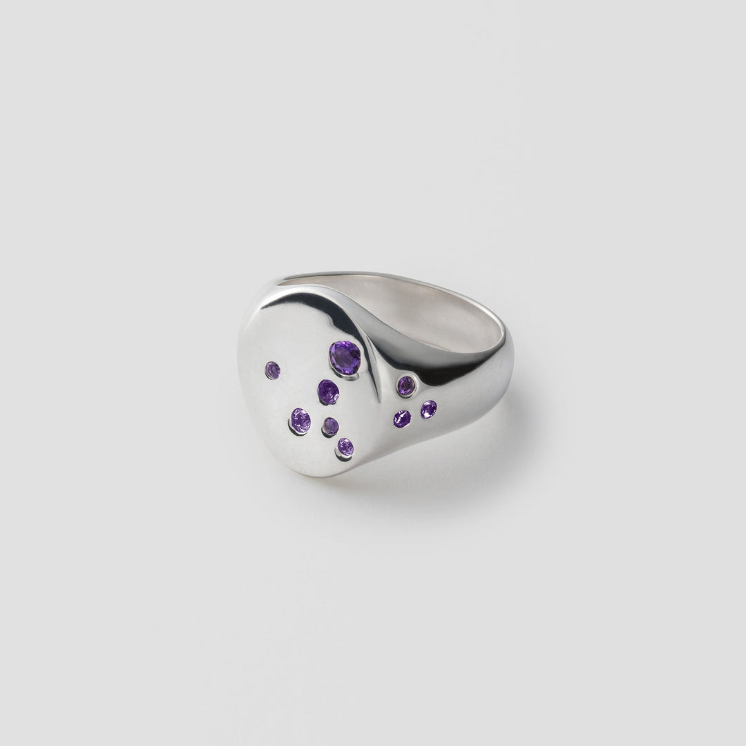 【受注生産】ARAKI+MINT  JEWELS OVAL SIGNET RING