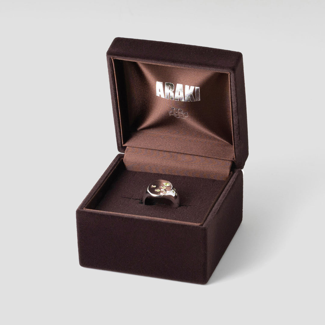 【受注生産】ARAKI+MINT  JEWELS OVAL SIGNET RING