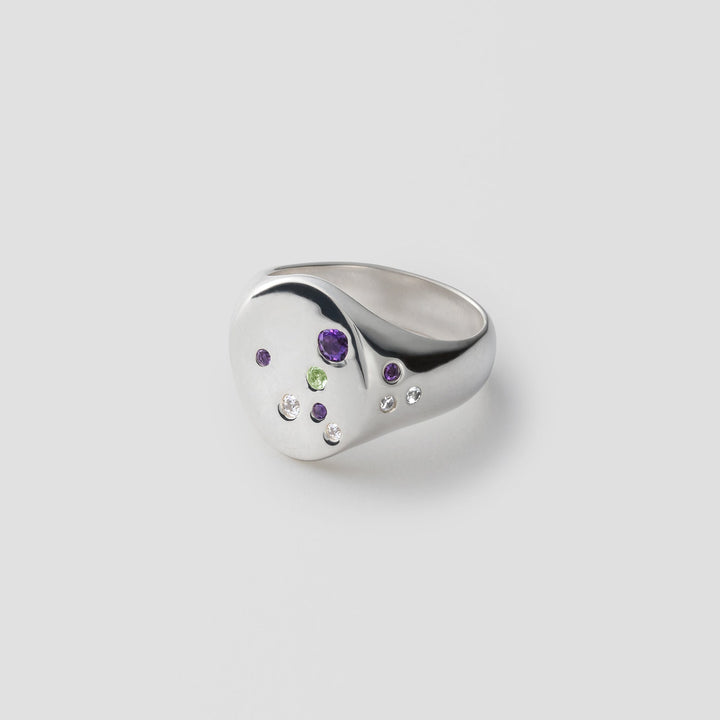 【受注生産】ARAKI+MINT  JEWELS OVAL SIGNET RING