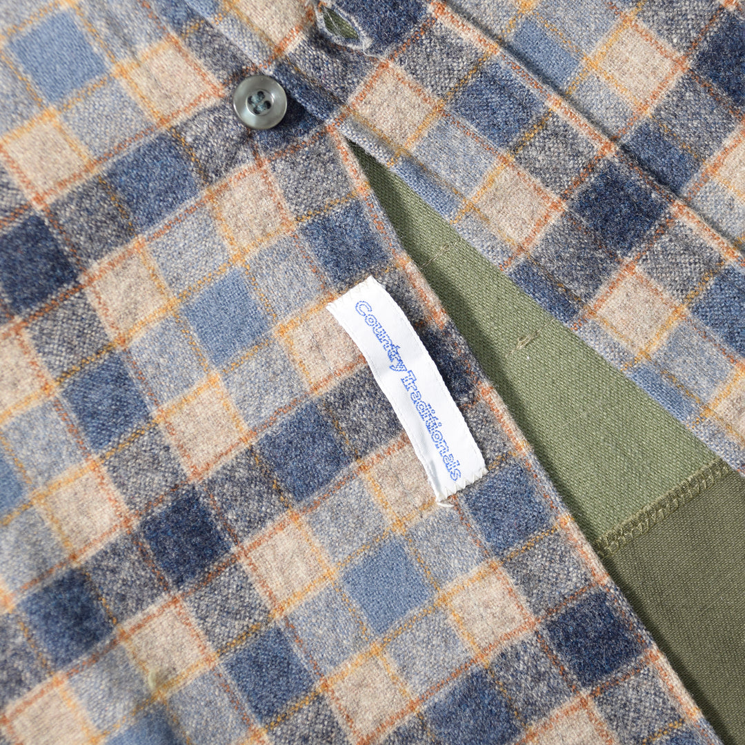 MINT UPCYCLED  Rebuild 70s~ Wool Check Shirts