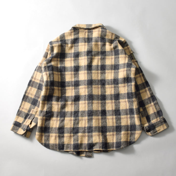 MINT UPCYCLED  Rebuild 80s~ Wool Check Shirts