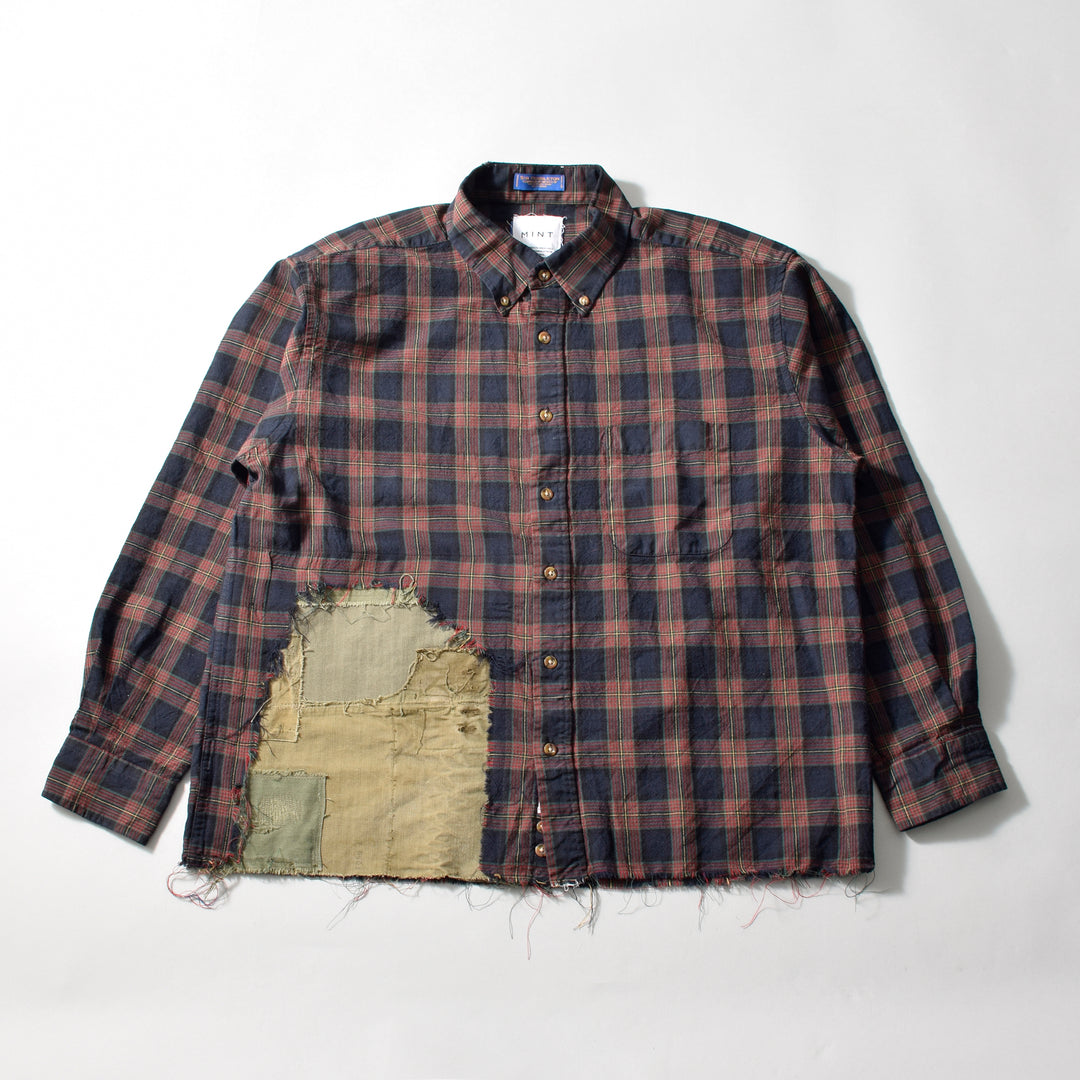 MINT UPCYCLED  Rebuild Cotton Check Shirts